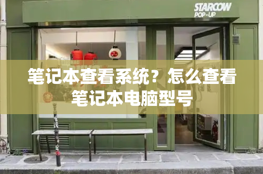 笔记本查看系统？怎么查看笔记本电脑型号-第1张图片-星选测评