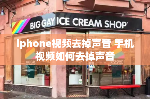 iphone视频去掉声音 手机视频如何去掉声音