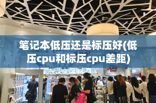 笔记本低压还是标压好(低压cpu和标压cpu差距)