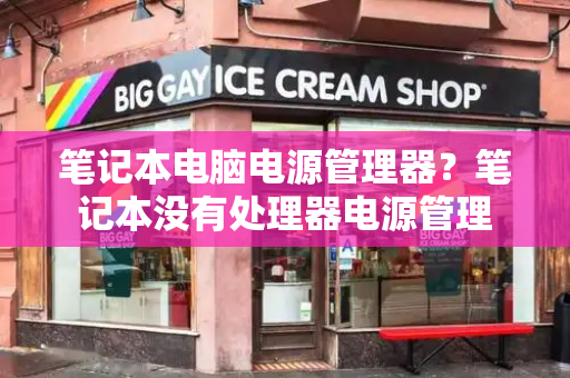 笔记本电脑电源管理器？笔记本没有处理器电源管理