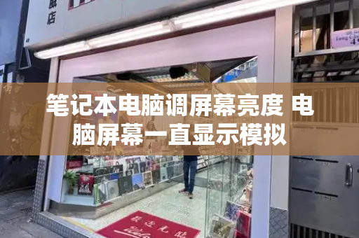 笔记本电脑调屏幕亮度 电脑屏幕一直显示模拟-第1张图片-星选测评