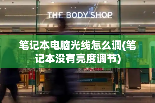 笔记本电脑光线怎么调(笔记本没有亮度调节)