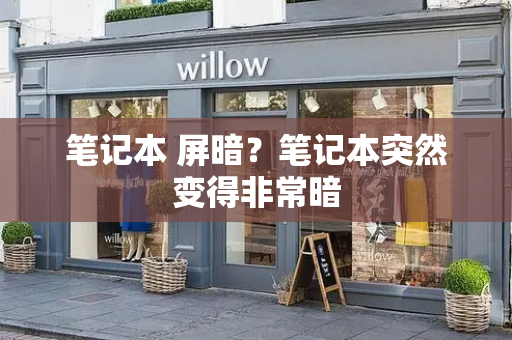 笔记本 屏暗？笔记本突然变得非常暗