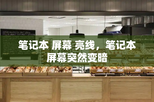 笔记本 屏幕 亮线，笔记本屏幕突然变暗