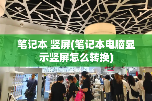 笔记本 竖屏(笔记本电脑显示竖屏怎么转换)-第1张图片-星选测评