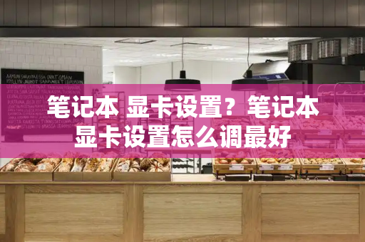 笔记本 显卡设置？笔记本显卡设置怎么调最好-第1张图片-星选测评