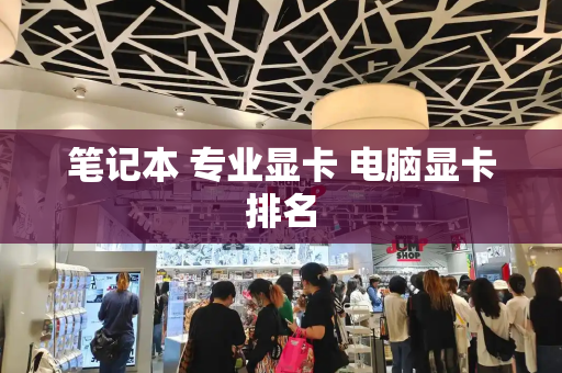 笔记本 专业显卡 电脑显卡排名-第1张图片-星选测评