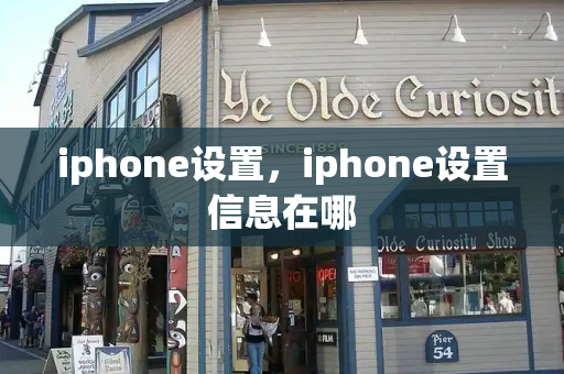 iphone设置，iphone设置信息在哪-第1张图片-星选测评