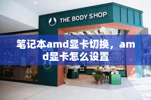 笔记本amd显卡切换，amd显卡怎么设置