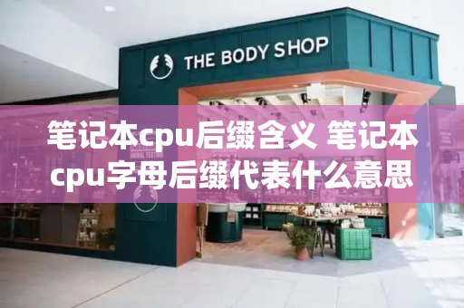 笔记本cpu后缀含义 笔记本cpu字母后缀代表什么意思