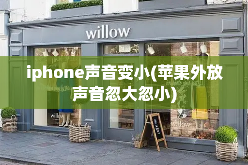 iphone声音变小(苹果外放声音忽大忽小)