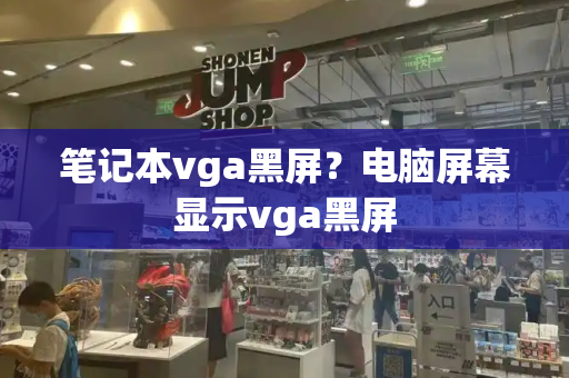 笔记本vga黑屏？电脑屏幕显示vga黑屏