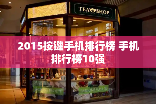 2015按键手机排行榜 手机排行榜10强-第1张图片-星选测评
