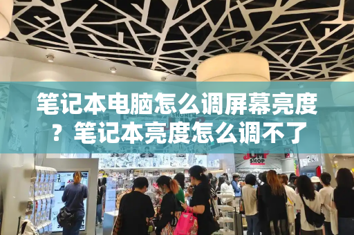 笔记本电脑怎么调屏幕亮度？笔记本亮度怎么调不了
