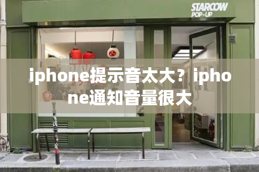 iphone提示音太大？iphone通知音量很大-第1张图片-星选测评