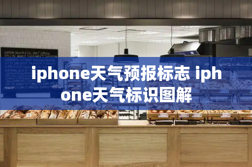 iphone天气预报标志 iphone天气标识图解-第1张图片-星选测评
