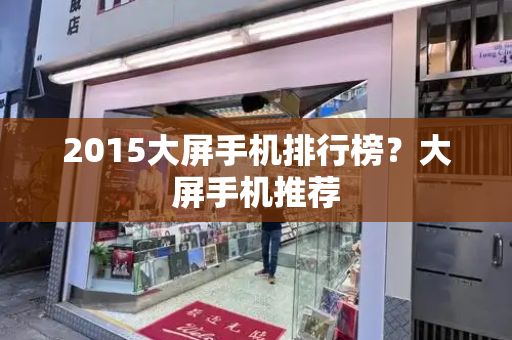 2015大屏手机排行榜？大屏手机推荐-第1张图片-星选测评