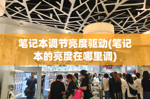 笔记本调节亮度驱动(笔记本的亮度在哪里调)
