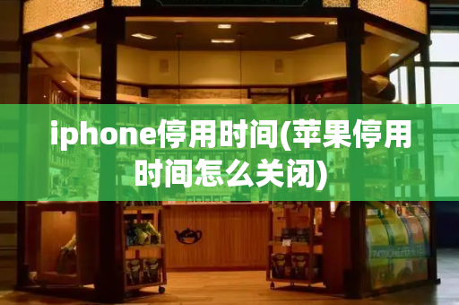 iphone停用时间(苹果停用时间怎么关闭)
