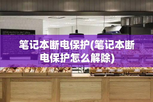 笔记本断电保护(笔记本断电保护怎么解除)