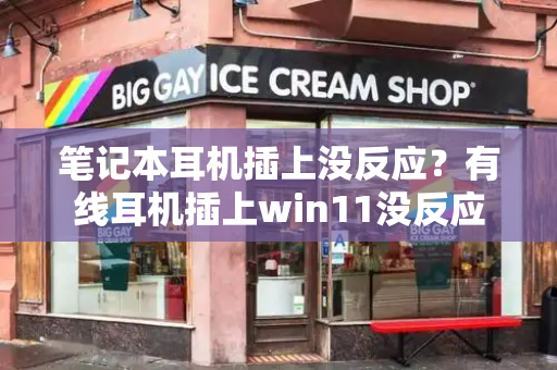 笔记本耳机插上没反应？有线耳机插上win11没反应