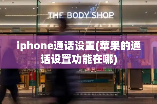 iphone通话设置(苹果的通话设置功能在哪)-第1张图片-星选测评