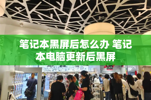 笔记本黑屏后怎么办 笔记本电脑更新后黑屏