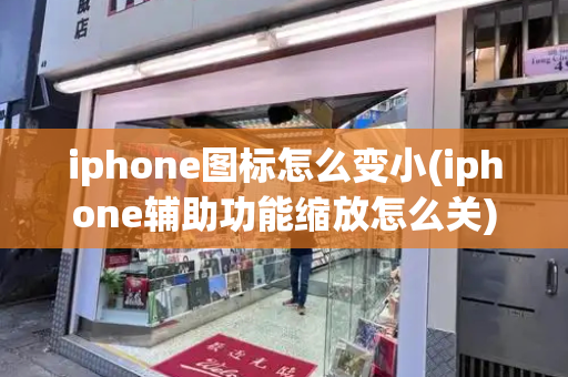 iphone图标怎么变小(iphone辅助功能缩放怎么关)