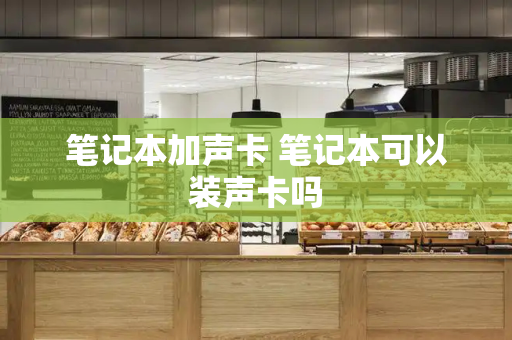 笔记本加声卡 笔记本可以装声卡吗