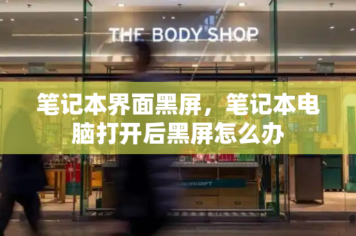 笔记本界面黑屏，笔记本电脑打开后黑屏怎么办