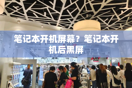 笔记本开机屏幕？笔记本开机后黑屏-第1张图片-星选测评