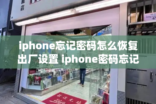 iphone忘记密码怎么恢复出厂设置 iphone密码忘记了怎么重置