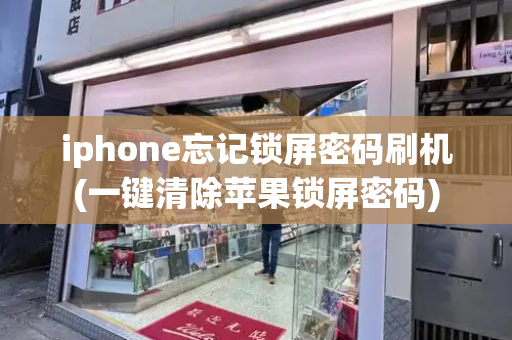 iphone忘记锁屏密码刷机(一键清除苹果锁屏密码)