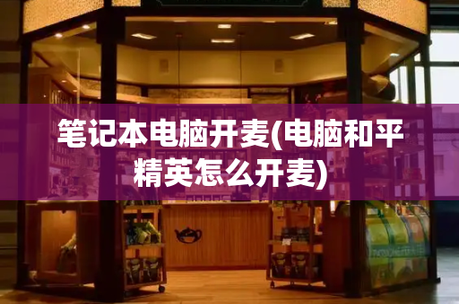 笔记本电脑开麦(电脑和平精英怎么开麦)