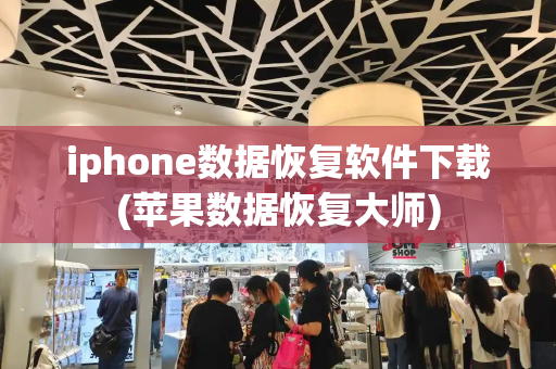 iphone数据恢复软件下载(苹果数据恢复大师)