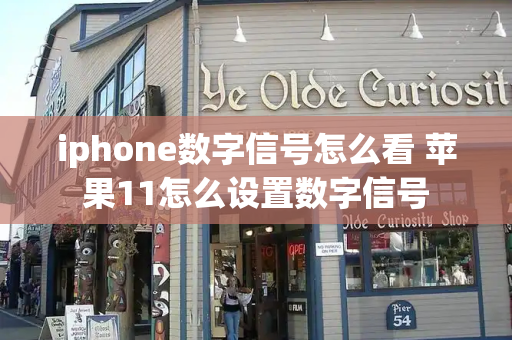 iphone数字信号怎么看 苹果11怎么设置数字信号