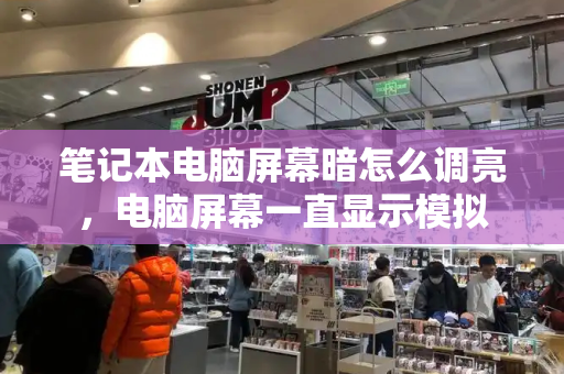 笔记本电脑屏幕暗怎么调亮，电脑屏幕一直显示模拟