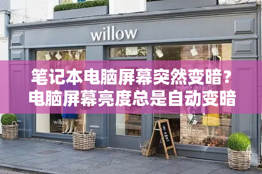 笔记本电脑屏幕突然变暗？电脑屏幕亮度总是自动变暗-第1张图片-星选测评