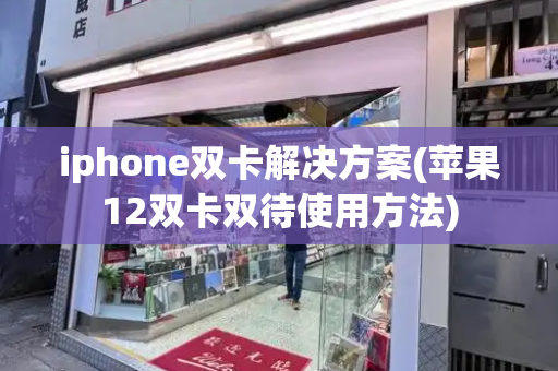 iphone双卡解决方案(苹果12双卡双待使用方法)-第1张图片-星选测评