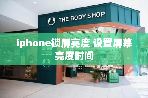 iphone锁屏亮度 设置屏幕亮度时间