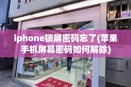 iphone锁屏密码忘了(苹果手机屏幕密码如何解除)-第1张图片-星选测评