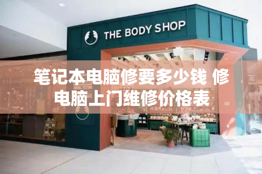 笔记本电脑修要多少钱 修电脑上门维修价格表-第1张图片-星选测评