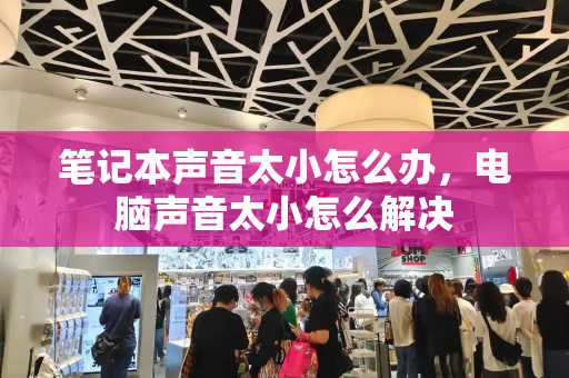 笔记本声音太小怎么办，电脑声音太小怎么解决