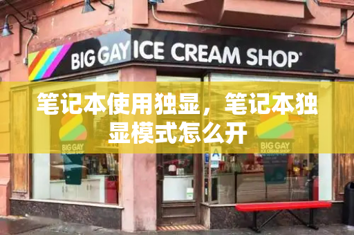 笔记本使用独显，笔记本独显模式怎么开-第1张图片-星选测评
