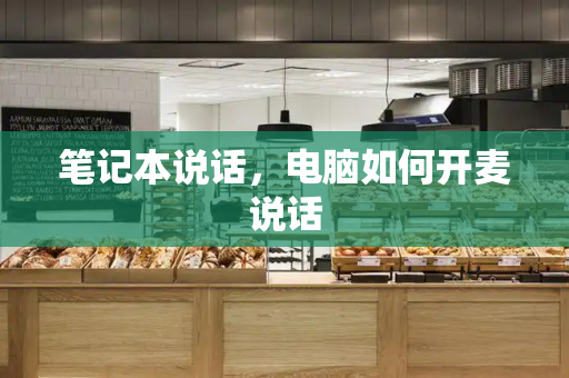 笔记本说话，电脑如何开麦说话