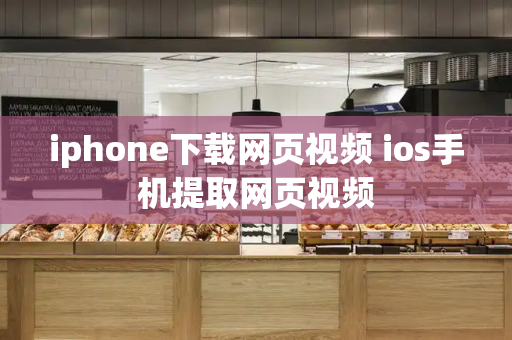 iphone下载网页视频 ios手机提取网页视频