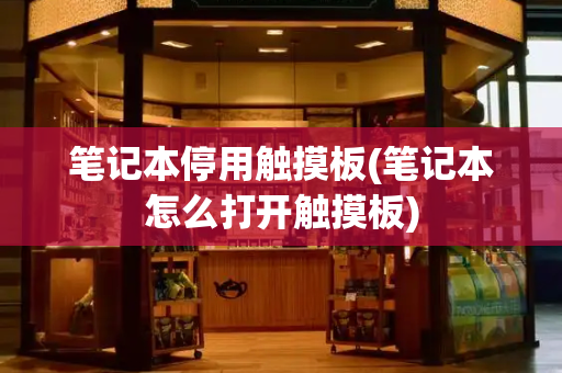 笔记本停用触摸板(笔记本怎么打开触摸板)