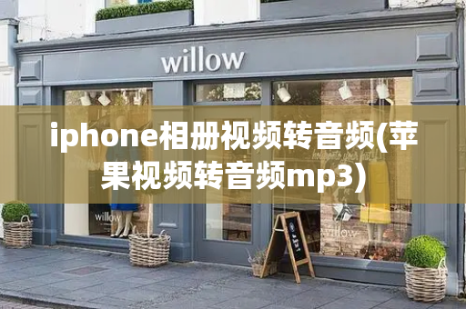 iphone相册视频转音频(苹果视频转音频mp3)