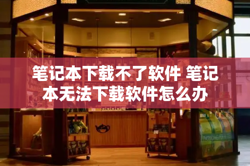 笔记本下载不了软件 笔记本无法下载软件怎么办