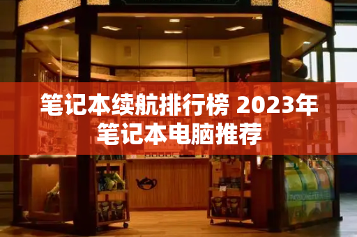 笔记本续航排行榜 2023年笔记本电脑推荐